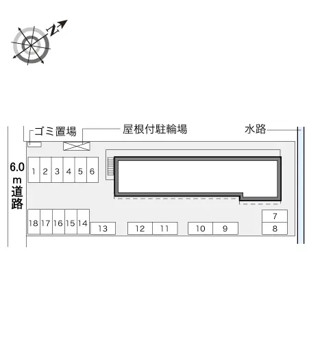 ★手数料０円★土浦市田中１丁目　月極駐車場（LP）